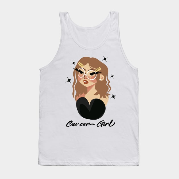 Cancer Astrology Horoscope Zodiac Birth Sign Gift for Women Tank Top by xena